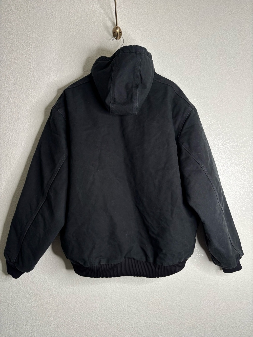 Carhartt ICONIC J140 FIRM DUCK ACTIVE JAC Black size 2XL - Picture 6 of 9